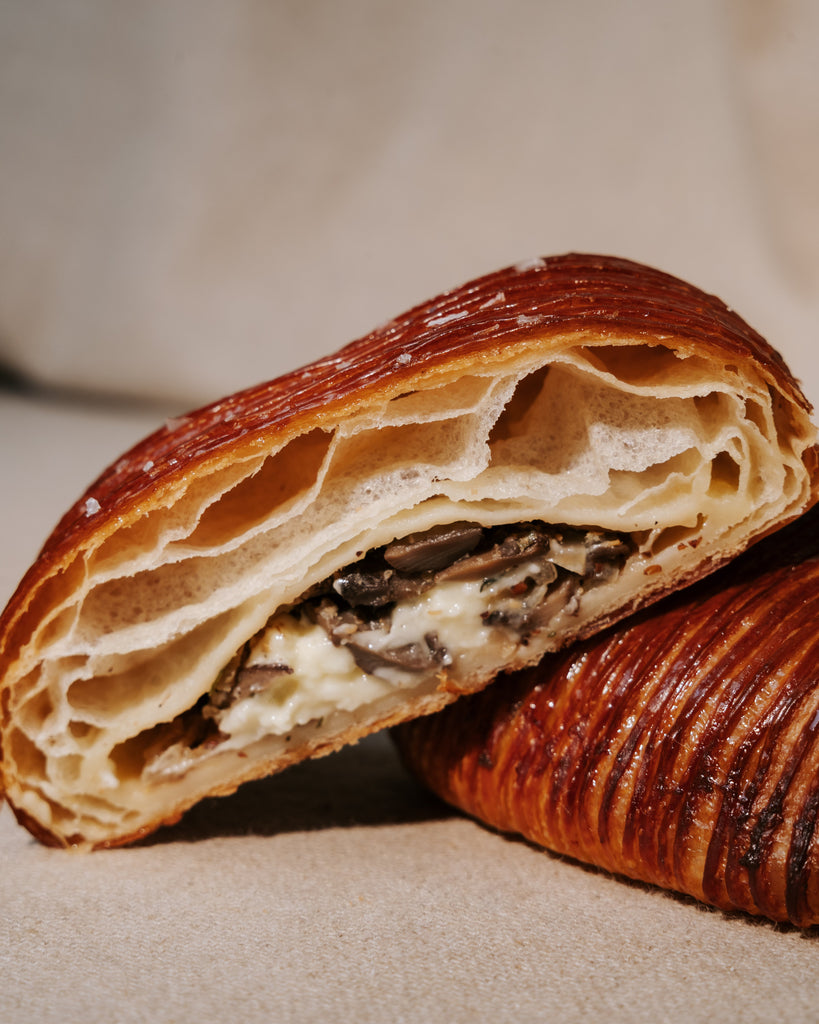 Mushroom + Stracciatella + Tarragon Pain Suisse